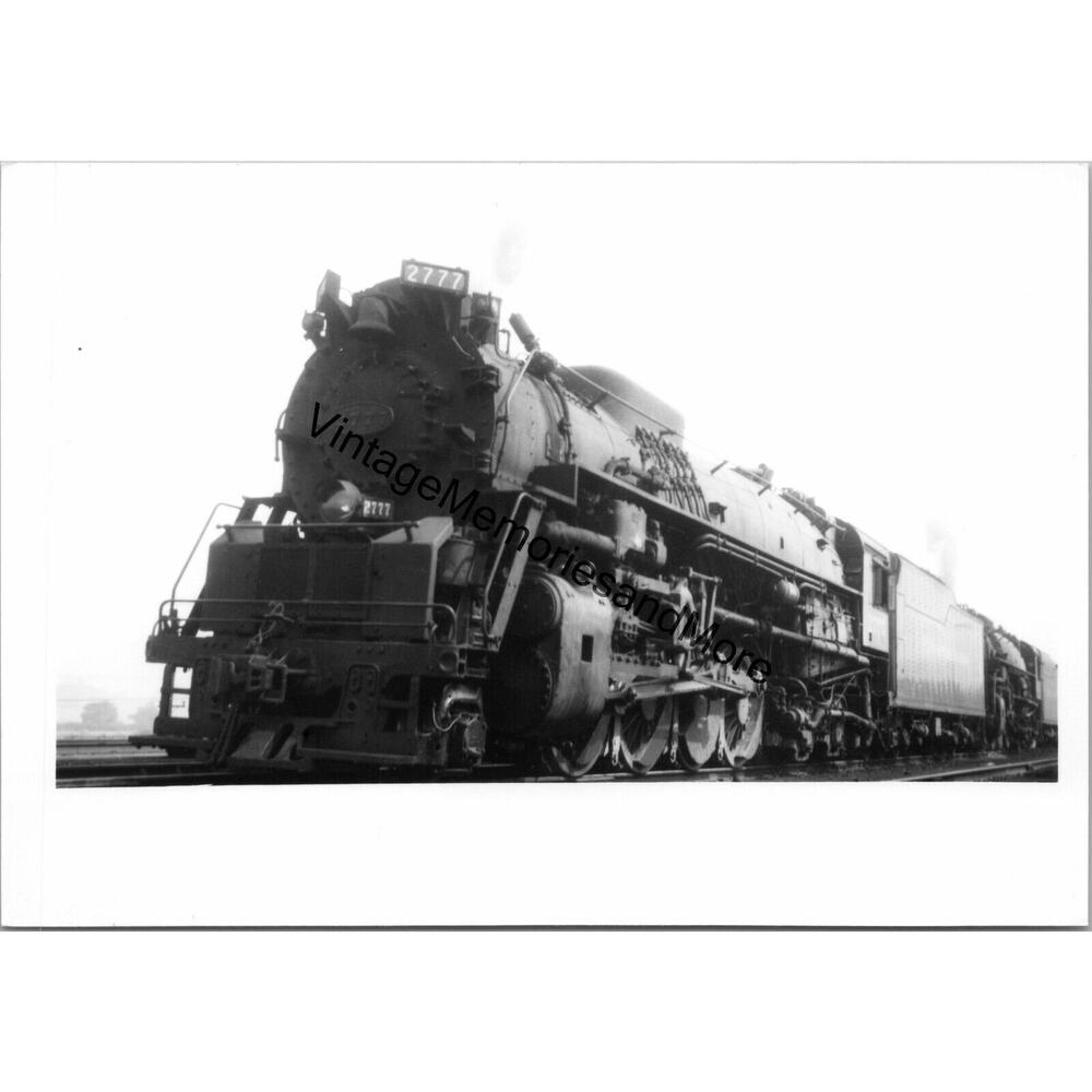 Vitg Chesapeake & Ohio Railroad C O 2777 Steam Locomotive Real Photo T2-658